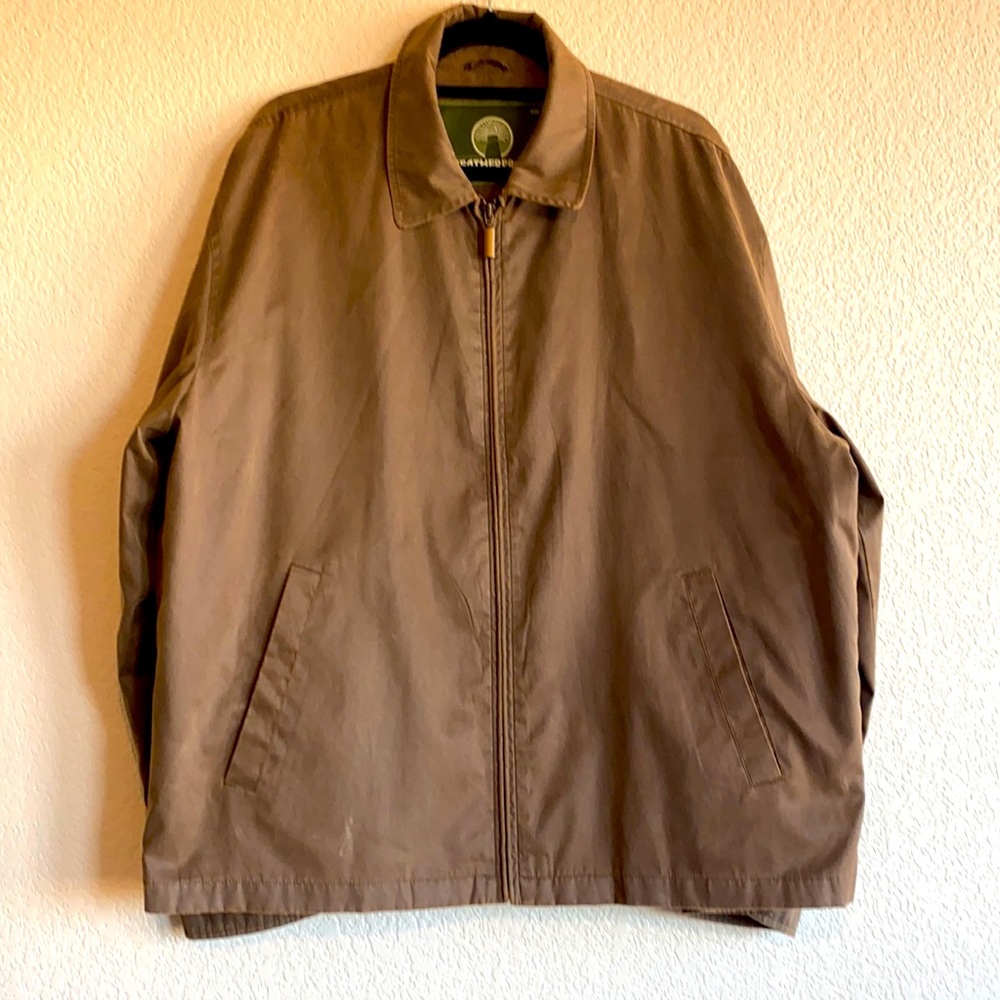 Weatherproof men’s brown zip up jacket